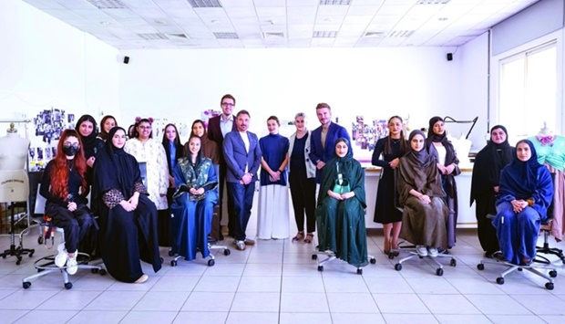 David Beckham visits VCUarts Qatar to learn more about design for sport