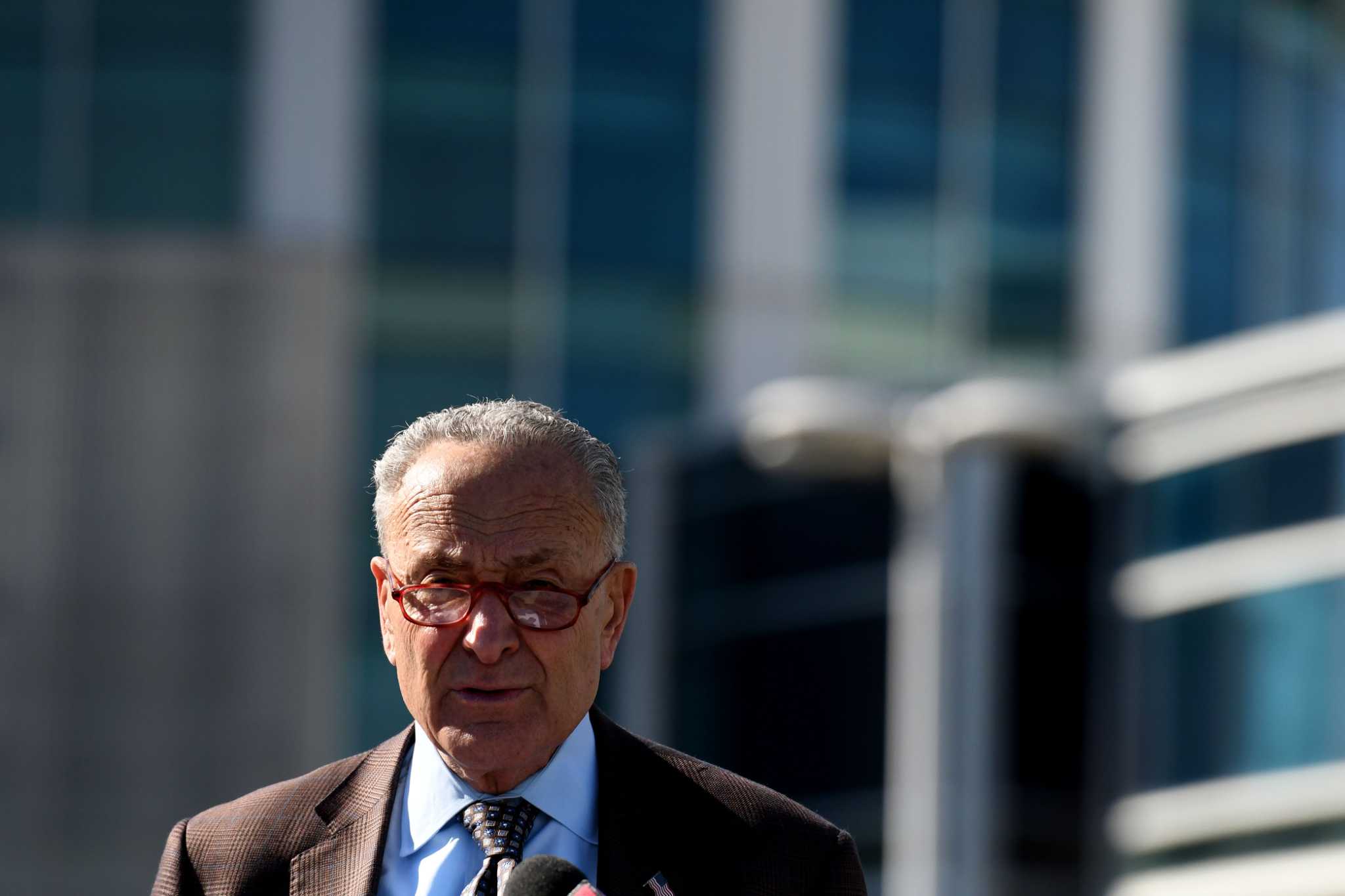 Senate Majority Leader Charles E. Schumer says U.S. must stop flood of Chinese computer chips