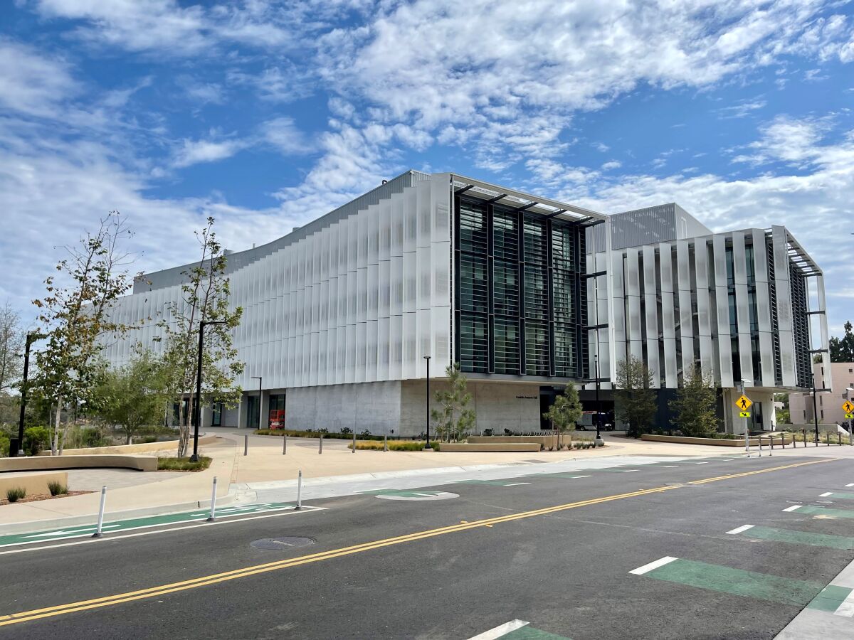 The Franklin Antonio Hall on the UC San Diego campus features 13 large research facilities called “collaboratories.”