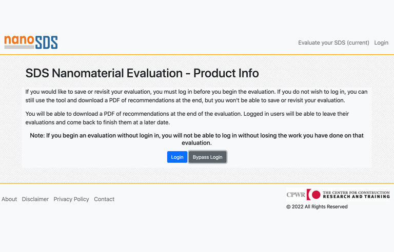 Improving nanomaterial Safety Data Sheets: CPWR launches e-tool