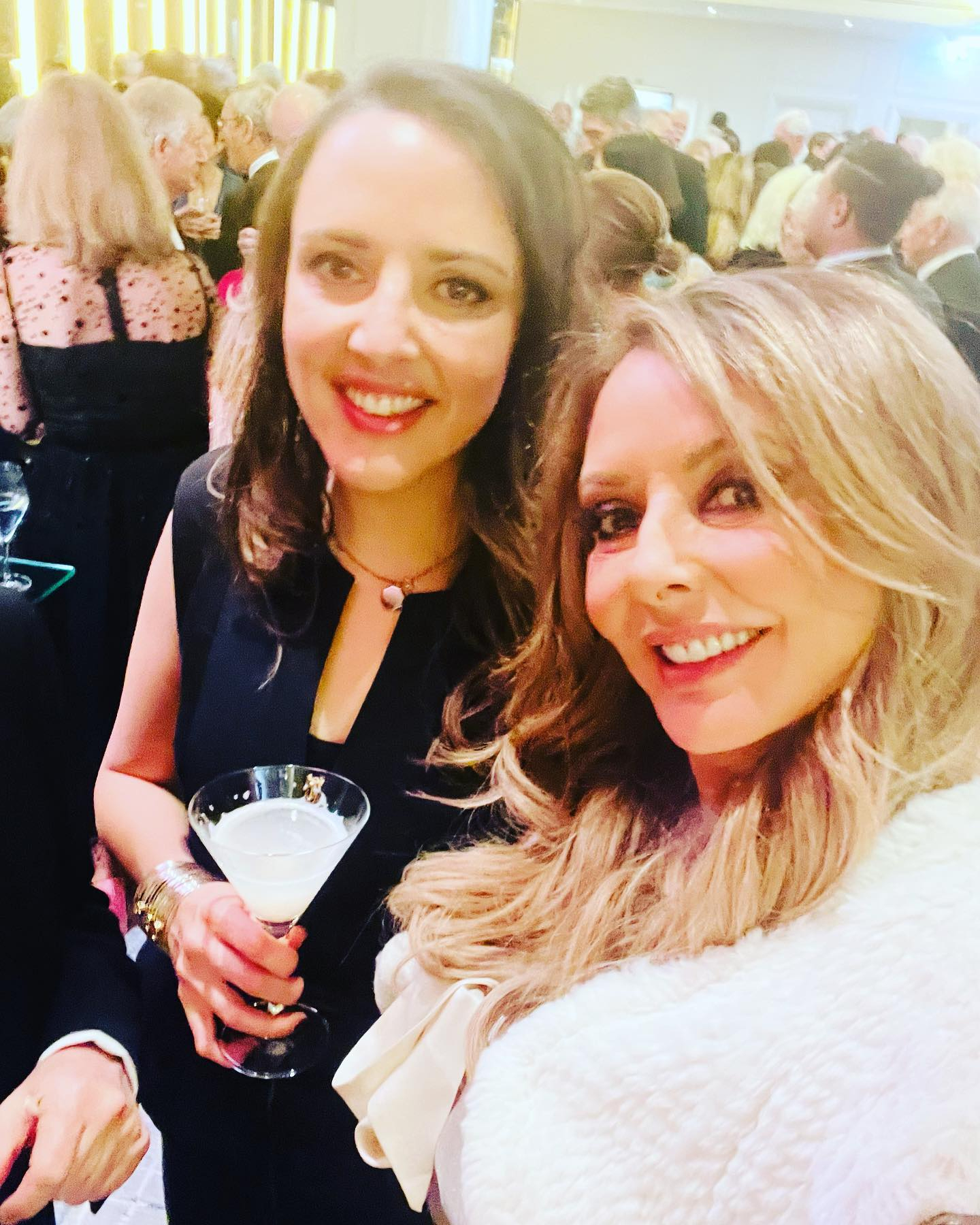 Carol Vorderman enjoys night out with rarely-seen lookalike daughter