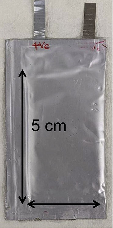 Double-sided cathode pouch cell