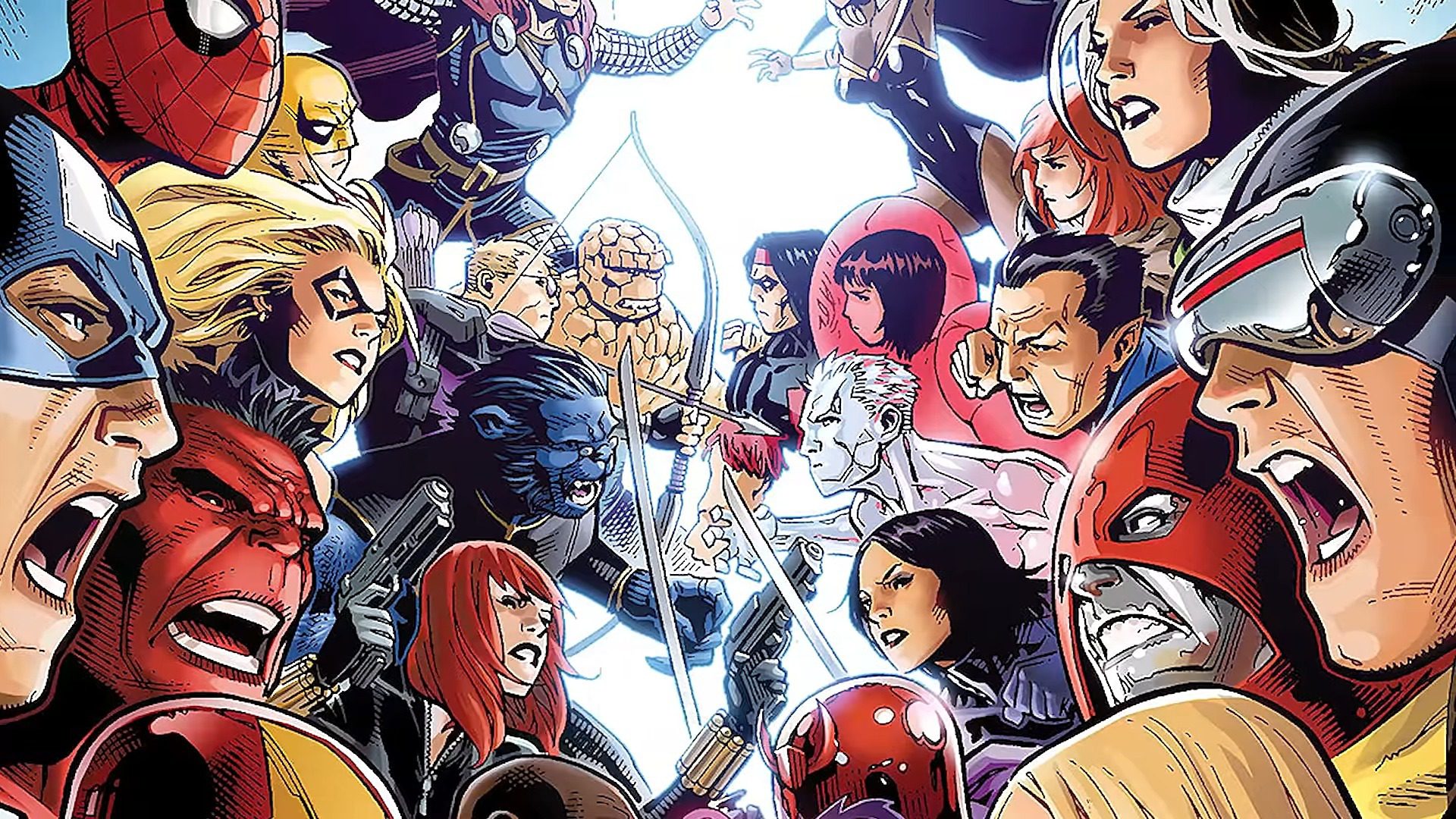 Avengers vs X-Men in comics