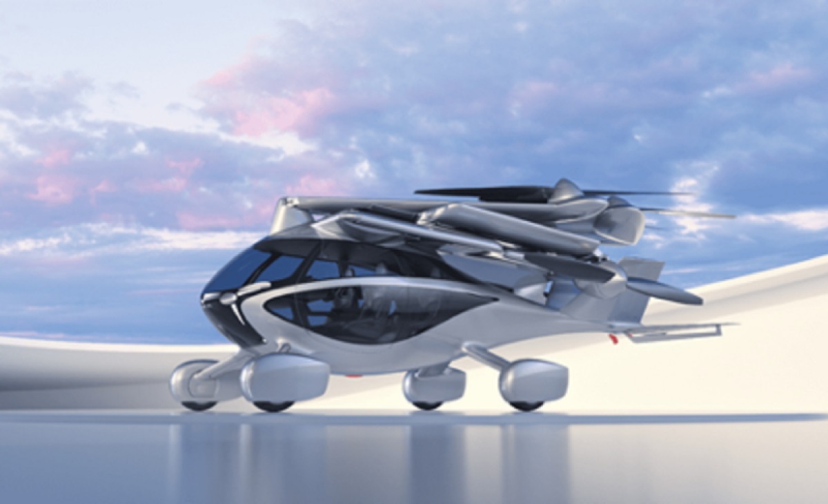 Aska is showing off a eVTOL aircraft/car hybrid.