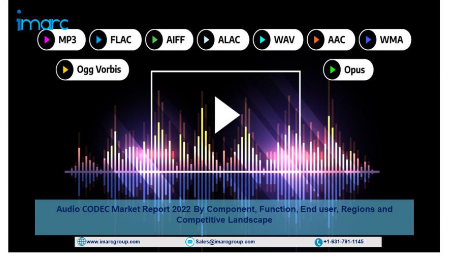 Audio CODEC Market Size is Projected to Reach US$ 8.1 Billion by 2028, at a CAGR of 3.93% – IMARC Group