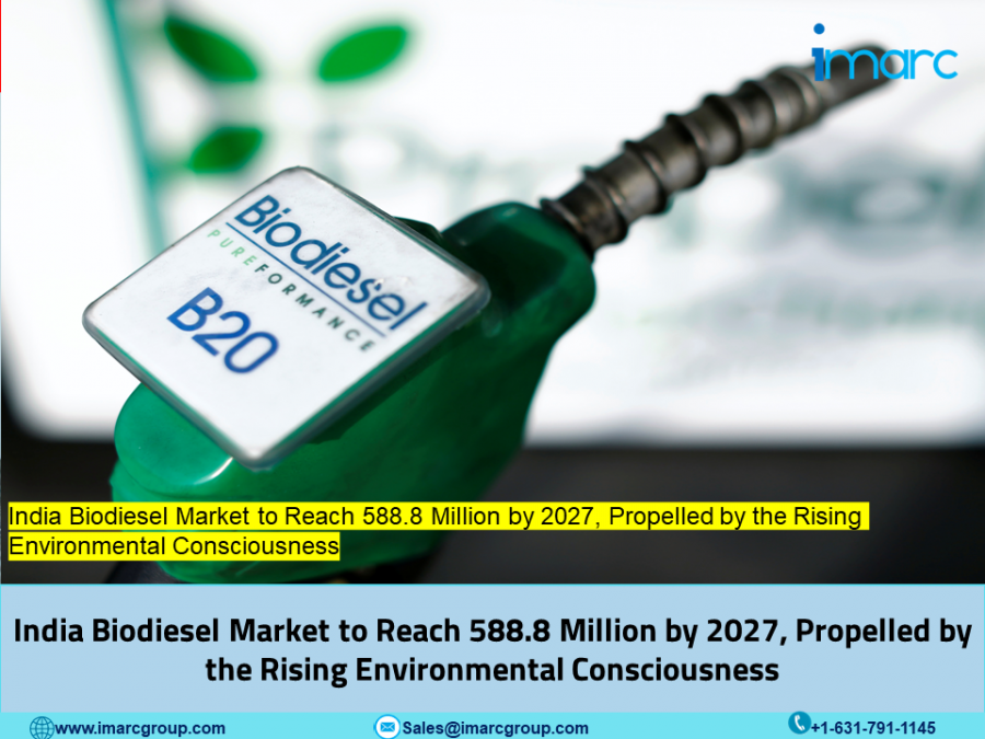 At 8.96% CAGR, India Biodiesel Market Size to Hit US$ 588.8 Million in 2027, Says IMARC Group