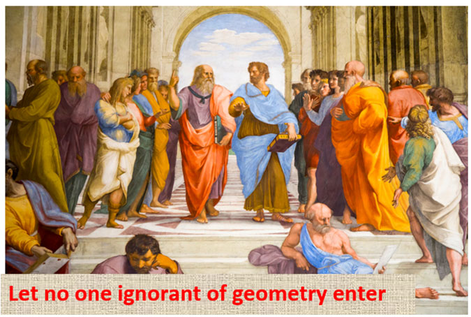 Teach geometry to sharpen mind